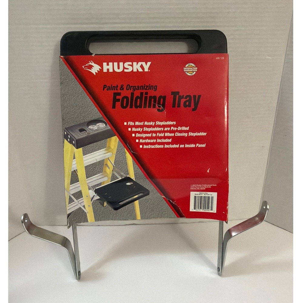 Husky Paint & Organizing Folding Tray for Stepladders Black RT-01 499-128 NEW